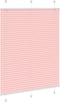 vidaXL - Plissé - rolgordijn - 110x100cm - stofbreedte - 109,4cm - polyester - roze