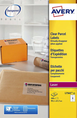 Avery Clear Address Label - Laser - L7565