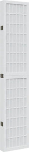 vidaXL - Kamerscherm - met - 6 - panelen - massief - paulowniahout - wit