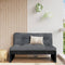 vidaXL - Middenbank - 120x80 - cm - massief - grenenhout - zwart