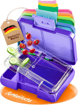 Funkelfuchs® - Lunchbox kinderen - 500ml - Lekvrij - Paars