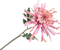Silk-ka Kunstbloem-Zijde Bloem Chrysant Steel Roze 68 cm