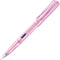 LAMY safari lightrose vulpen – vulpen met ergonomisch gripstuk & gepolijste stalen penpunt in schrijfdikte M – robuuste ASA-kunststof – inclusief inktpatroon T 10 blauw – voor rechtshandigen
