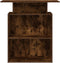 vidaXL - Receptiebalie - 100x40x104 - cm - bewerkt - hout - gerookt - eikenkleurig