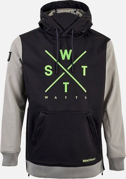 Watts Orbital - Softshell ski jas - Ademend en waterafstotend - Lichtgrijs/groen - Maat S