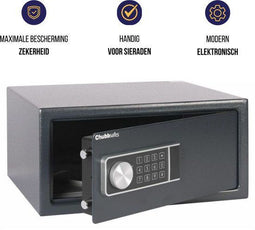 Chubbsafes Air 25EL - Laptopkluis - Digitale kluis met LCD-display - Antraciet