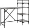 vidaXL - Computerbureau - met - schappen - 120x47x109 - cm - grijs - sonoma