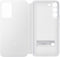 Samsung Galaxy S22 Plus - Clear View Cover - Ingebouwde standfunctie - Wit