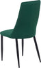 CLAYTON - Eetkamerstoel - Smaragdgroen - Fluweel