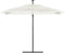 vidaXL - Parasol - met - stalen - paal - 290x290x238 - cm - wit