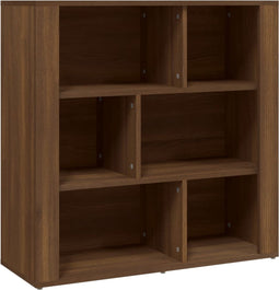 vidaXL - Dressoir - 80x30x80 - cm - bewerkt - hout - bruin - eikenkleur