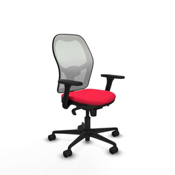 Piqueras y Crespo 3D036N0 - Bureaustoel - Verstelbare hoogte met armleuning - Rood