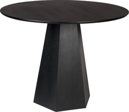 Zuiver Pilar Eettafel Rond100 cm Hout Zwart
