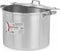 Casserolepan met deksel Ø 34 cm Zilverkleurig Aluminium (2 Stuks)