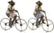 Decoratieve figuren DKD Home Decor Hars Multicolour Modern Koppel (24,5 x 10 x 25,5 cm) (2 Stuks)