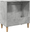 vidaXL - Wastafelkast - 58x33x60 - cm - bewerkt - hout - betongrijs