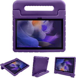 iMoshion Tablet Hoes Kinderen Geschikt voor Samsung Galaxy Tab A8 (2021/2022) - iMoshion Kidsproof Backcover met handvat - Paars