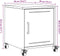 vidaXL - Nachtkastjes - 2 - st - 36x39x43,5 - cm - staal - wit