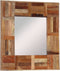 vidaXL - Wandspiegel - 50x50 - cm - massief - gerecycled - hout
