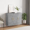 vidaXL - Dressoir - 90x34x80 - cm - bewerkt - hout - betongrijs