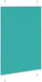 vidaXL - Plissé - rolgordijn - 95x100 - cm - stofbreedte - 94,4 - cm - petrol - groen