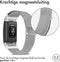 iMoshion Bandje Geschikt voor Fitbit Charge 2 Maat S - iMoshion Milanees magnetische band - Zilver