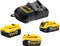 DeWALT DCB115P3 - Starterset lader + 3 Accu's 18V 5.0Ah XR Li-ion (3 stuks)