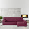 Hoes voor chaise longue met lange armleuning rechts Eysa ULISES Bordeaux 170 x 110 x 310 cm