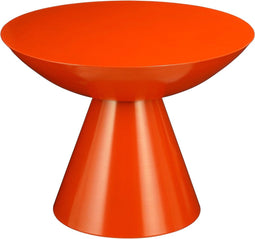 Mica Decorations Celise Bijzettafel - H44 x Ø59 cm - Metaal - Oranje