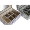 Doos-Juwelenkistje DKD Home Decor Wit Grijs Lila Polyurethaan 18 x 12,5 x 7,5 cm (2 Stuks)