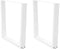 vidaXL - Eettafelpoten - 2 - st - V-vormig - 80x(72-73,3) - cm - staal - wit