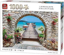 King - Legpuzzel Seaview Italië - 1000 stukjes 68 x 49 cm