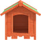 vidaXL - Hondenhok - 65x65x61,5 - cm - massief - grenenhout - bruin