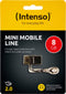 Intenso Mini Mobile Line - USB-stick - 8GB USB 2.0 en micro-USB 2.0 - Zwart