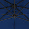 vidaXL - Zweefparasol - met - stalen - paal - 250x250 - cm - azuurblauw