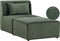 LEMVIG - Chaise longue - Donkergroen - Corduroy