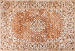 HAYAT - Laagpolig vloerkleed - Oranje - 160 x 230 cm - Katoen