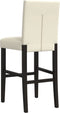vidaXL - Barstoelen - 2 - st - massief - rubberhout - en - kunstleer