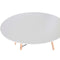 Home ESPRIT - Eettafel - Berken Hout MDF 120 x 120 x 74 cm - Wit Zwart Natuurlijk