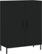 vidaXL - Dressoir - 69,5x34x90 - cm - bewerkt - hout - zwart