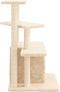 vidaXL - Kattenmeubel - met - sisal - krabpalen - 83,5 - cm - crèmekleurig