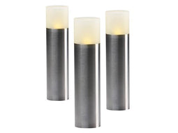 Garden lights - oak set - staande verlichting - 12 v - 3 st. - 35 lm - 1 w - 3000 k