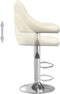 vidaXL - Barkrukken - 2 - st - fluweel - crèmekleurig