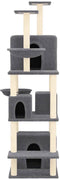 vidaXL - Kattenmeubel - met - sisal - krabpalen - 180 - cm - crèmekleurig