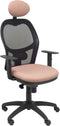 Bureaustoel met hoofdsteun Jorquera Piqueras y Crespo ALI710C Roze