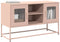 vidaXL - Tv-meubel - 100,5x39x60,5 - cm - staal - roze