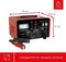 Toolland Acculader 12/24 V - Acculader auto met booster/starthulp 9 A - Thermische overbelastingsbeveiliging ampèremeter - Rood