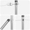 vidaXL - Hekpalen - met - Spike - 7 - stuks - Ø32 - mm - 60 - cm - Gegalvaniseerd - Staal