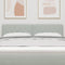 vidaXL - Hoofdbord - met - Kristallen - Knoppen - Lichtgrijs - 140 - cm - Velours