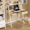 SoBuy FWT63-N - Bureau - Houtcomposite met Opbergruimte - Naturel